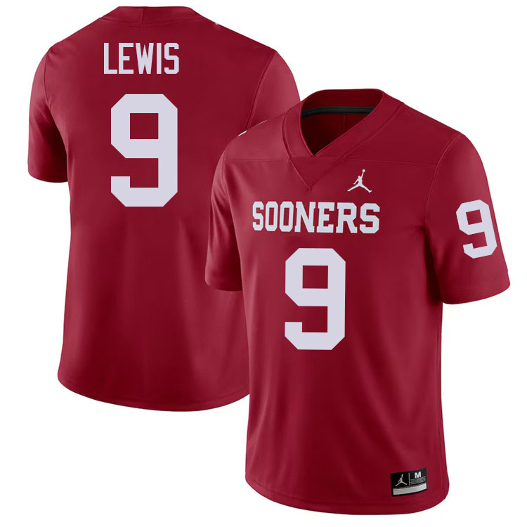 Keontez Lewis Oklahoma Sooners Jersey,Oklahoma Sooners Football Uniforms,Jersey-Crimson